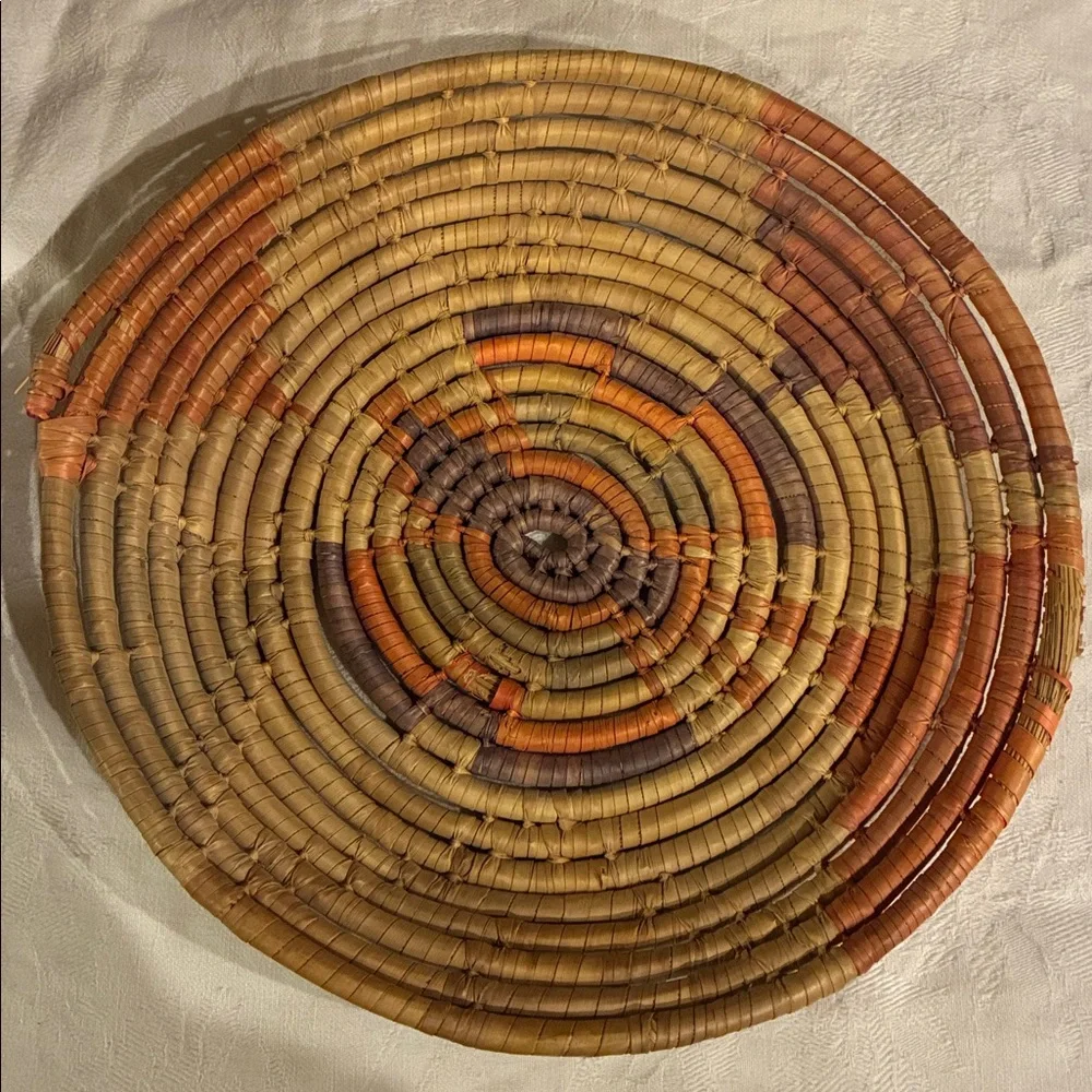 Navajo Woven Baskets ceremonial baskets Hand Woven Sumac Set/2 wedding Baskets